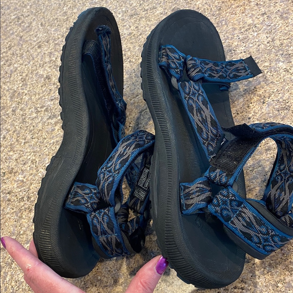 Teva Blue Black Gray Water Hiking Sport Sandals US Size 11 - Picture 17 of 17